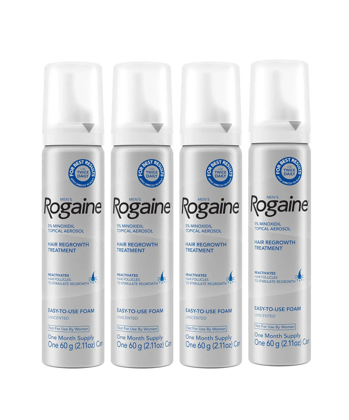 Mens ROGAINE® 5% Minoxidil Unscented Foam