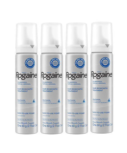 Mens ROGAINE® 5% Minoxidil Unscented Foam