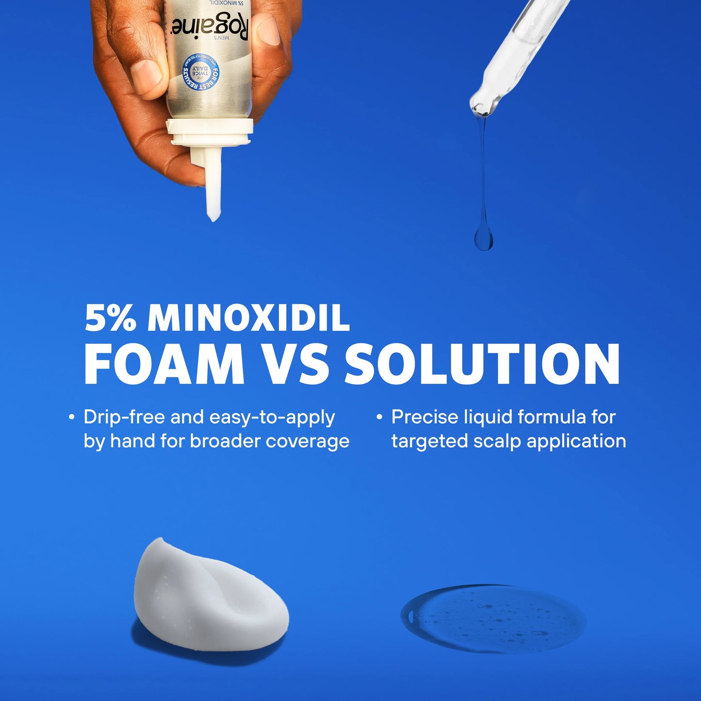 Mens ROGAINE® 5% Minoxidil Unscented Foam